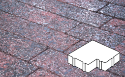 Плитка тротуарная Готика, City Granite FINERRO, Калипсо Б.2.Ф.6, Дымовский, 200*200*60 мм