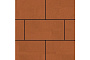 Плитка тротуарная SteinRus Парк Плейс Б.3.П.8, гладкая, оранжевый, 600*300*80 мм