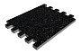 Плитка тротуарная SteinRus Прямоугольник Б.6.П.6 Backwash Базальт, 200*100*60 мм