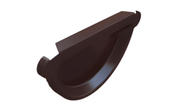 Заглушка желоба BRAAS, 125/90 мм, сталь, темно-коричневый