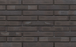 Кирпич клинкерный Muhr 05 KS Eisenschmelz Schwarzbraun Kohle Spezial гладкий, 290*90*40 мм