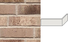 Клинкерная плитка угловая ручной формовки Feldhaus Klinker NF 14 W773 vascu argo antrablanca 240*71*115*14 мм