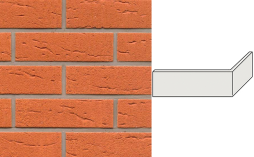 Клинкерная плитка угловая ручной формовки Feldhaus Klinker NF 9 W227 terracotta rustico 240*71*115*9 мм