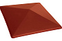 Клинкерный заборный оголовок King Klinker 06 Note of cinnamon, 445*445*90 мм