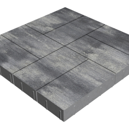 Плитка тротуарная SteinRus Грас Б.4.П.8, Native, Актау, 400*200*80 мм
