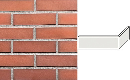 Клинкерная плитка угловая King Klinker Dream House 19 Ruby flame RF10, 250*65*120*10 мм