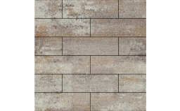Плитка тротуарная SteinRus Гранада Б.7.П.8, Old-age, ColorMix Берилл, 600*200*80 мм