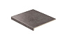 Клинкерная ступень прямоугольная рядовая Stroeher Loftstufe Gravel Blend 963 black 294х340х35х11 мм