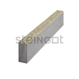 Тротуарный бордюр садовый Steingot, Премиум, Дымчатый гранит (Terra Antica), 1000*200*80 мм
