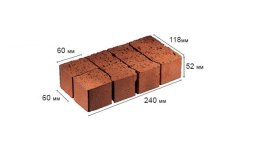 Клинкерная мозаика Feldhaus Klinker DF М 609 umbra ferrum, 240*118*52 мм (8 частей (60*60*52мм)