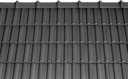 Керамическая черепица рядовая TONDACH Twist anthracite engobe, черный ангоб