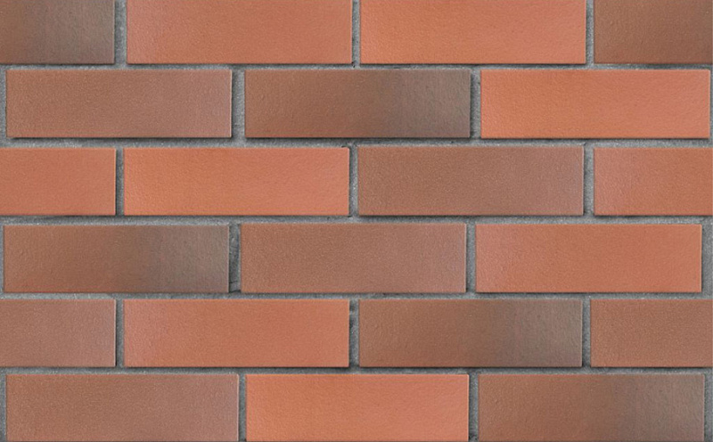 Кирпич облицовочный полнотелый ЛСР, красный флэш, гладкий, 250*120*65 мм