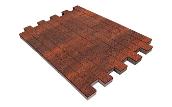 Плитка тротуарная SteinRus Прямоугольник Б.6.П.6 Native, ColorMix Брук, 200*100*60 мм