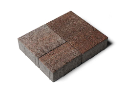 Плитка тротуарная Старый город Б.1.Фсм.6 листопад гранит клен, комплект 3 шт, толщина 60 мм