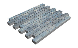 Плитка тротуарная SteinRus Прямоугольник Б.6.П.6, Амбер, гладкая, 200*100*60 мм