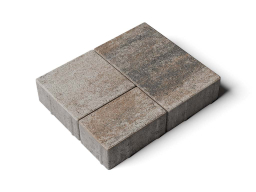 Плитка тротуарная Старый город Б.1.Фсм.6 листопад гладкий песчаник, комплект 3 шт, толщина 60 мм