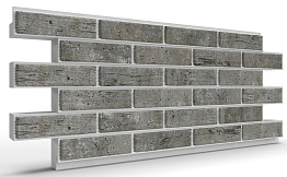 Термопанель на пенополистироле (ППС) с клинкерной плиткой BestPoint Exclusive Cement Dark 1145*470*60 мм