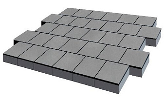 Плитка тротуарная SteinRus Виго В.3.К.8 гладкая, серый, 200*200*80 мм