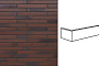 Клинкерная плитка угловая King Klinker KING SIZE LF10 Maghreb fire, 240*52*115*14 мм