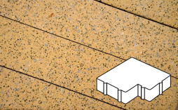 Плитка тротуарная Готика, City Granite FINERRO, Калипсо Б.2.Ф.6, Жельтау, 200*200*60 мм