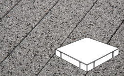 Плитка тротуарная Готика, City Granite FINERRO, Квадрат Б.6.К.8, Цветок Урала, 600*600*80 мм