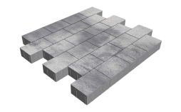 Плитка тротуарная SteinRus Бельпассо Медио Б.10(Б).П.8, Native, Монохром, 225*150*80 мм