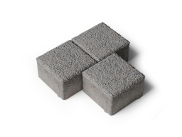 Плитка тротуарная Квадрат Б.3.К.6 гранит серый, 100*100*60 мм