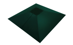 Колпак на столб Под фонарь Grand Line, 0,5 Satin, RAL 6005, 390*390 мм