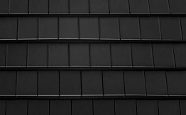 Керамическая черепица рядовая TONDACH Figaro 11 (Planoton 11), Black glazed