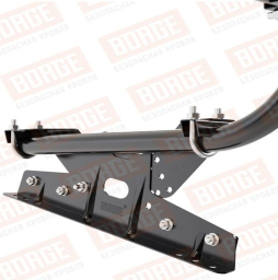 Кровельное ограждение Borge для фальцевой кровли оцинкованное RAL 9005, 300*60 см