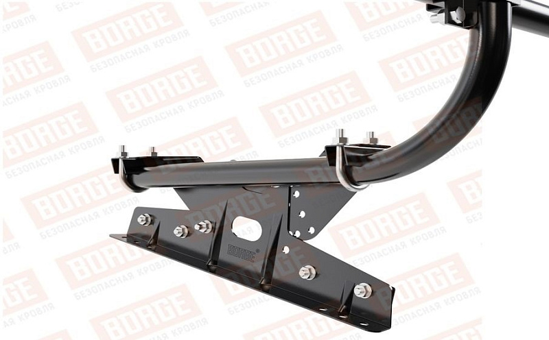 Кровельное ограждение Borge для фальцевой кровли оцинкованное RAL 9005, 300*60 см
