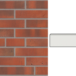Клинкерная плитка угловая Stroeher Wasserbrand, 674 lavarot, 240*115*71*12 мм