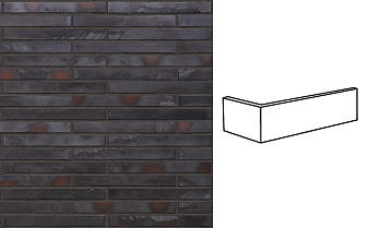 Клинкерная плитка угловая King Klinker KING SIZE LF04 Brick capital, 240*52*115*14 мм