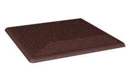 Клинкерная угловая ступень Paradyz Natural Brown, структурная, 300*300*11 мм