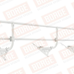 Кровельное ограждение Borge для кровли из композитной черепицы оцинкованное RAL 9003, 300*60 см