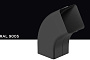 Колено Galeco 72 градуса для системы STAL 2 D 125/80*80 мм, RAL 9005