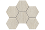 Мозаика Estima Hexagon Kraft Wood KW00, 285*250*10 мм
