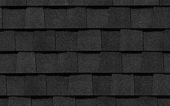 Гибкая черепица CertainTeed Landmark Moire Black