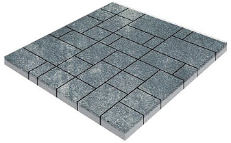 Плитка тротуарная SteinRus, Инсбрук Альпен Б.7.Псм.6, Native, ColorMix Актау, толщина 60 мм