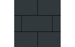 Плитка тротуарная SteinRus, Парк Плейс Б.3.П.8, гладкая, графит, 600*300*80 мм