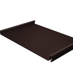 Фальцевая кровля Grand Line Кликфальц® Velur 20 RAL 8017 шоколад 
