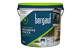 Краска фасадная Bergauf MINERAL TECHNO, водно-дисперсионная акриловая, база А, 18 л