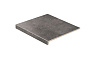 Клинкерная ступень прямоугольная рядовая Loftstufe Stroeher Zoe 973 anthracite 294х340х35х11 мм