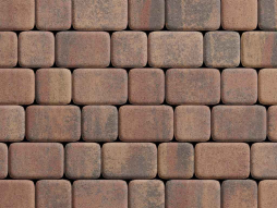 Плитка тротуарная Классико А.1.КО.4 листопад гладкий арабская ночь, комплект 2 шт, толщина 40 мм