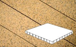 Плитка тротуарная Готика, City Granite FINO, Плита Б.10.К.10, Жельтау, 1000*1000*100 мм