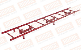 Лестница кровельная Borge для фальцевой кровли оцинкованная RAL 3003, 2,7 м