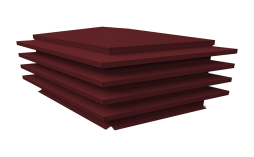 Дымник на трубу Grand Line елка 810*580 мм Satin RAL 3005