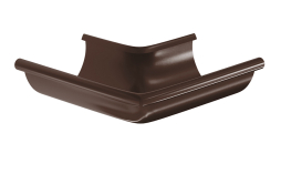 Угол желоба наружный  Aquasystem PE dRain RAL 8017 D 125 мм