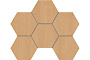Мозаика Hexagon Estima Classic Wood CW04, неполированный 285*250 мм