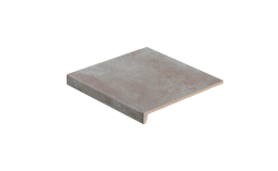 Клинкерная ступень прямоугольная рядовая Stroeher Loftstufe Keraplatte Aera T 705 beton 294х340х35х11 мм